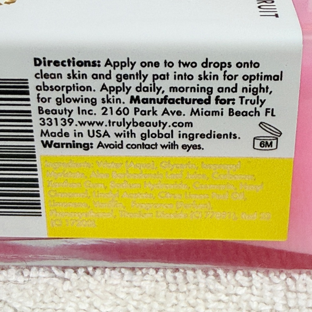 Truly Unicorn Fruit Smoothing Face Serum with Aloe and Glycerin - Picture 4 of 5